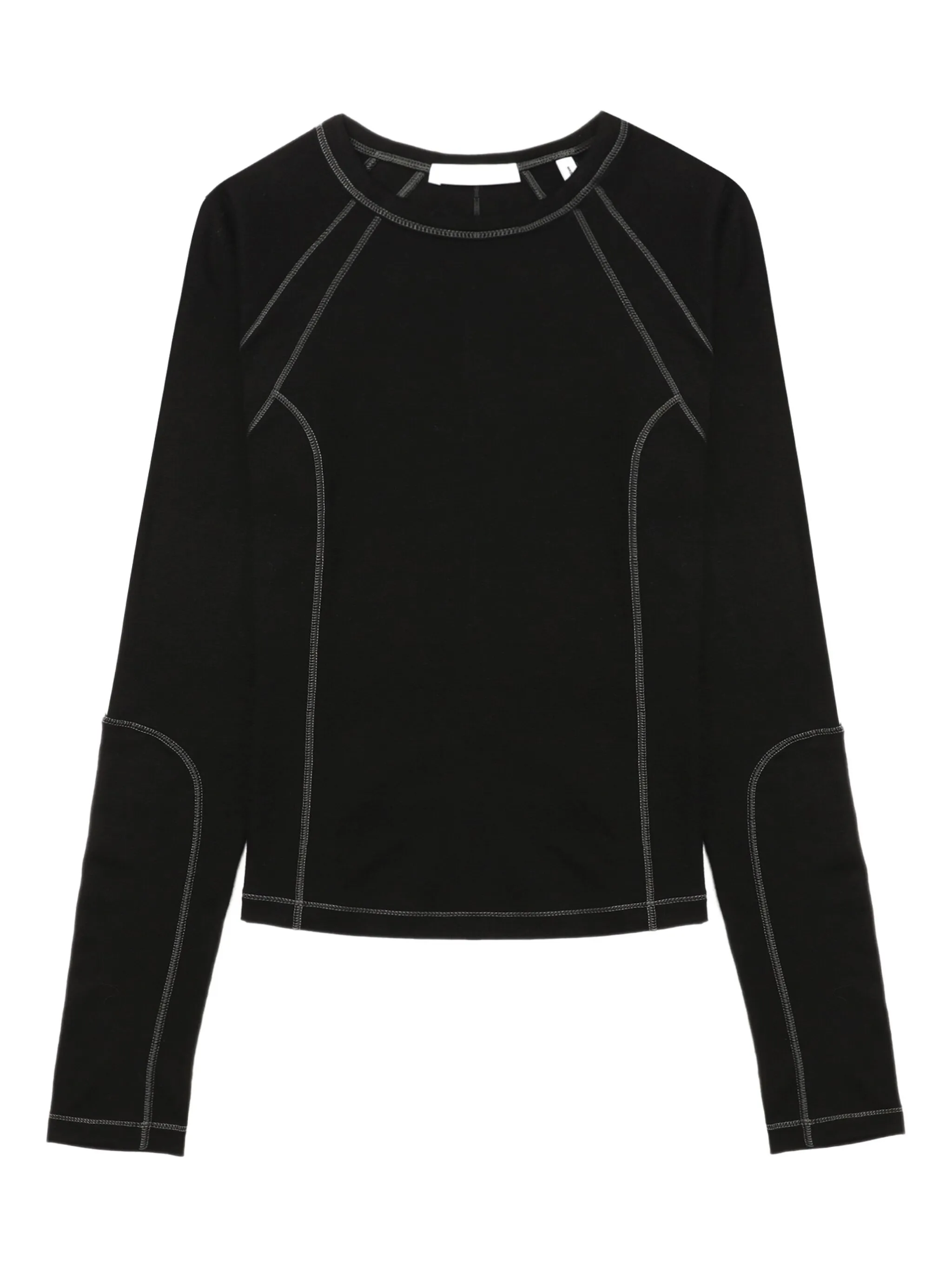 

Топ со швами Helmut Lang, черный