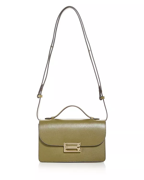 

Миниатюрная кожаная сумка через плечо "Дориан". Victoria Beckham, зеленый