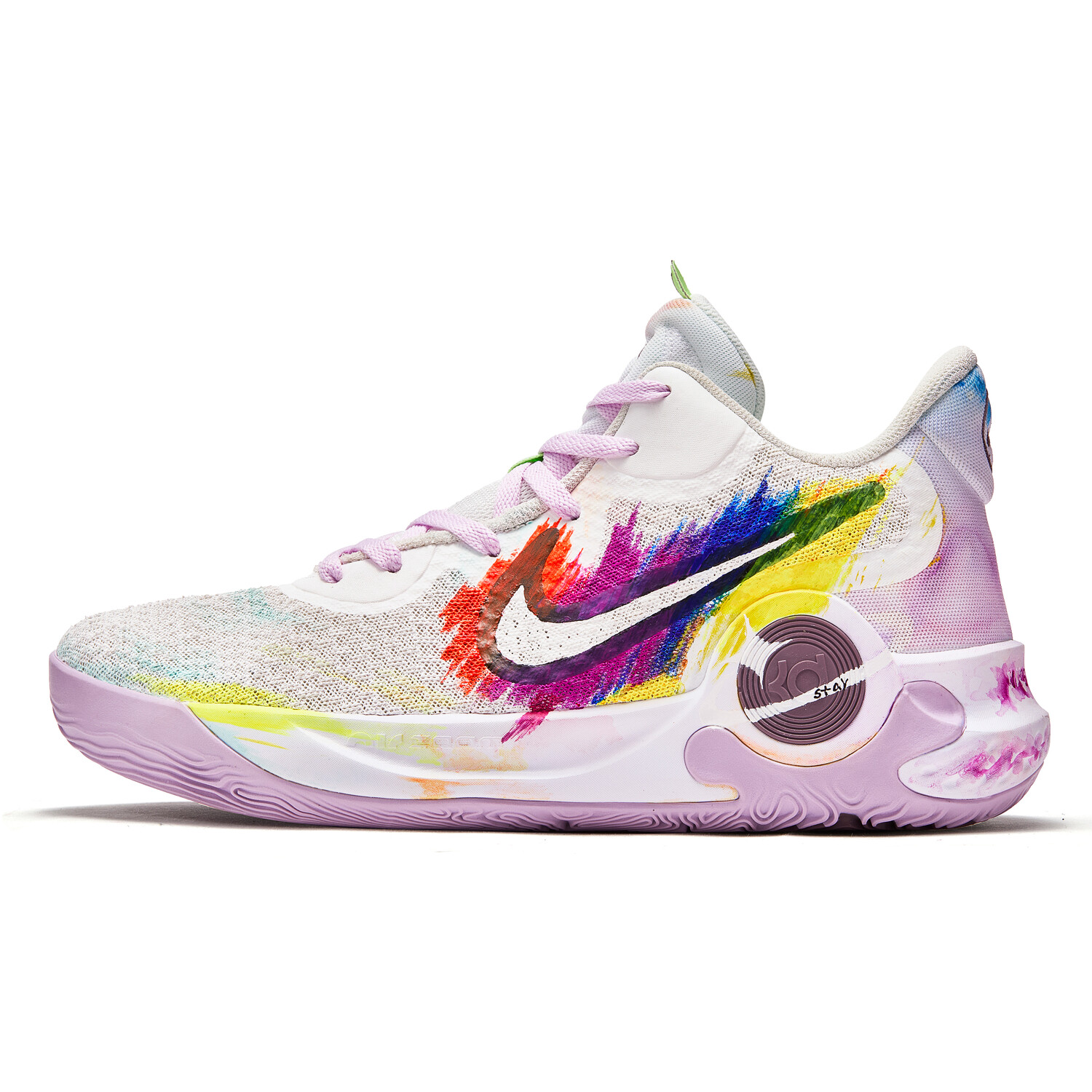 

Кроссовки Nike KD Trey 5 IX Vintage Basketball Shoes Unisex Mid-top White/purple, фиолетовый