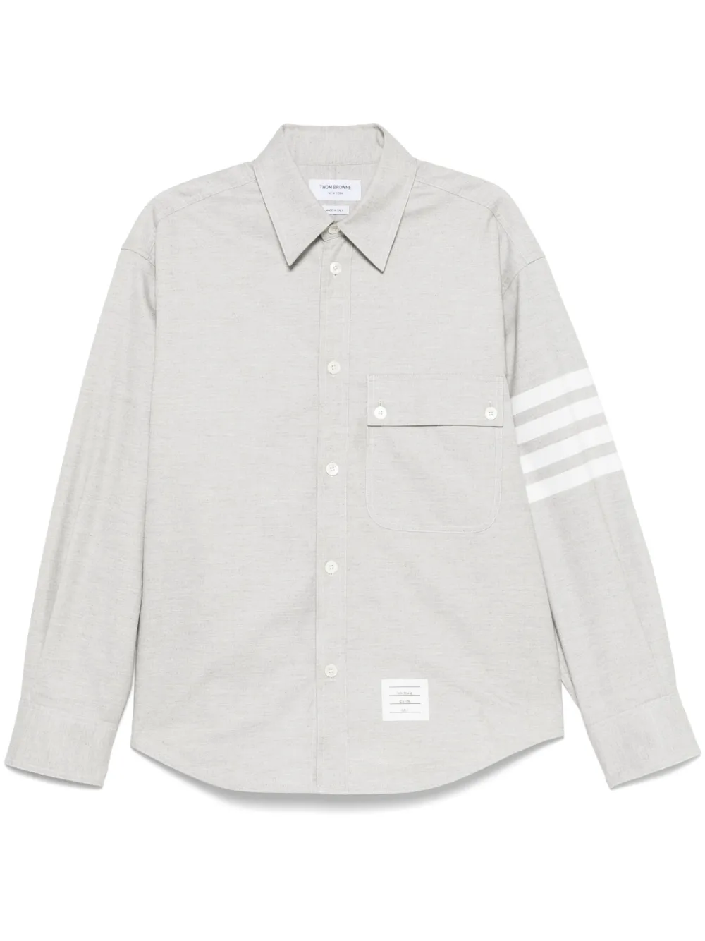

Рубашка с полосками 4-Bar THOM BROWNE, серый