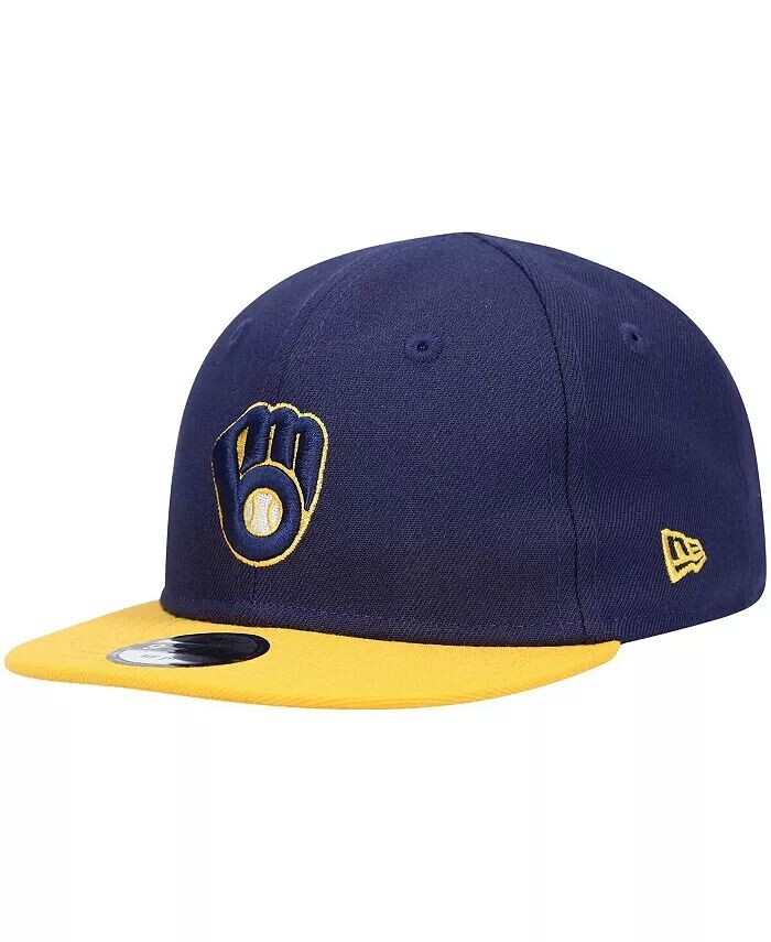 

Кепка унисекс для младенцев темно-синего цвета Milwaukee Brewers My First 9Fifty Hat New Era
