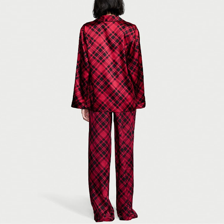 Victoria's Secret Пижамный комплект Women's Red Black Plaid — фото 3