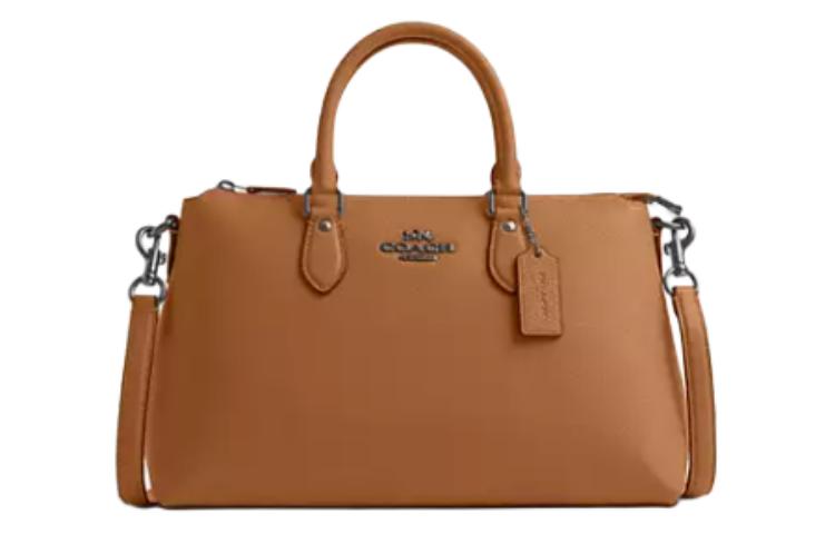 

Сумка через плечо из кожи Pebble, поясная сумка, дамская сумочка Tubas Women's Silver With Light Saddle COACH