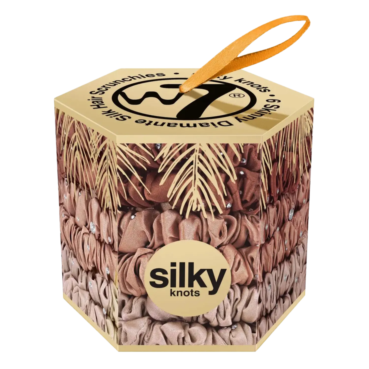 

Набор шелковых лент для волос со стразами W7 Silky Knots, 6 шт/1 упаковка