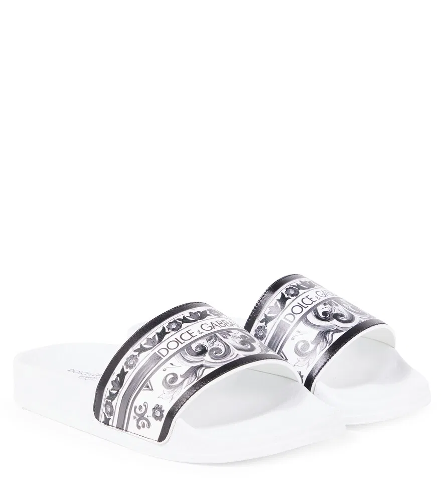 Майоликовые слайды Dolce&Gabbana Kids, белый