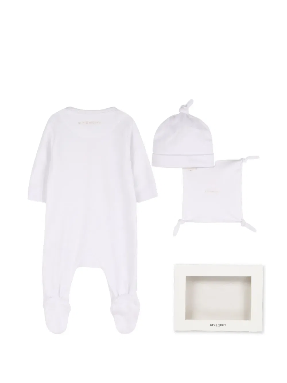 Комплект для сна с вышивкой "мишка" Givenchy Kids, белый — фото 2