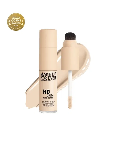 Консилер HD Skin Full Cover, Make Up For Ever, с кистью, 1 шт, бесцветный