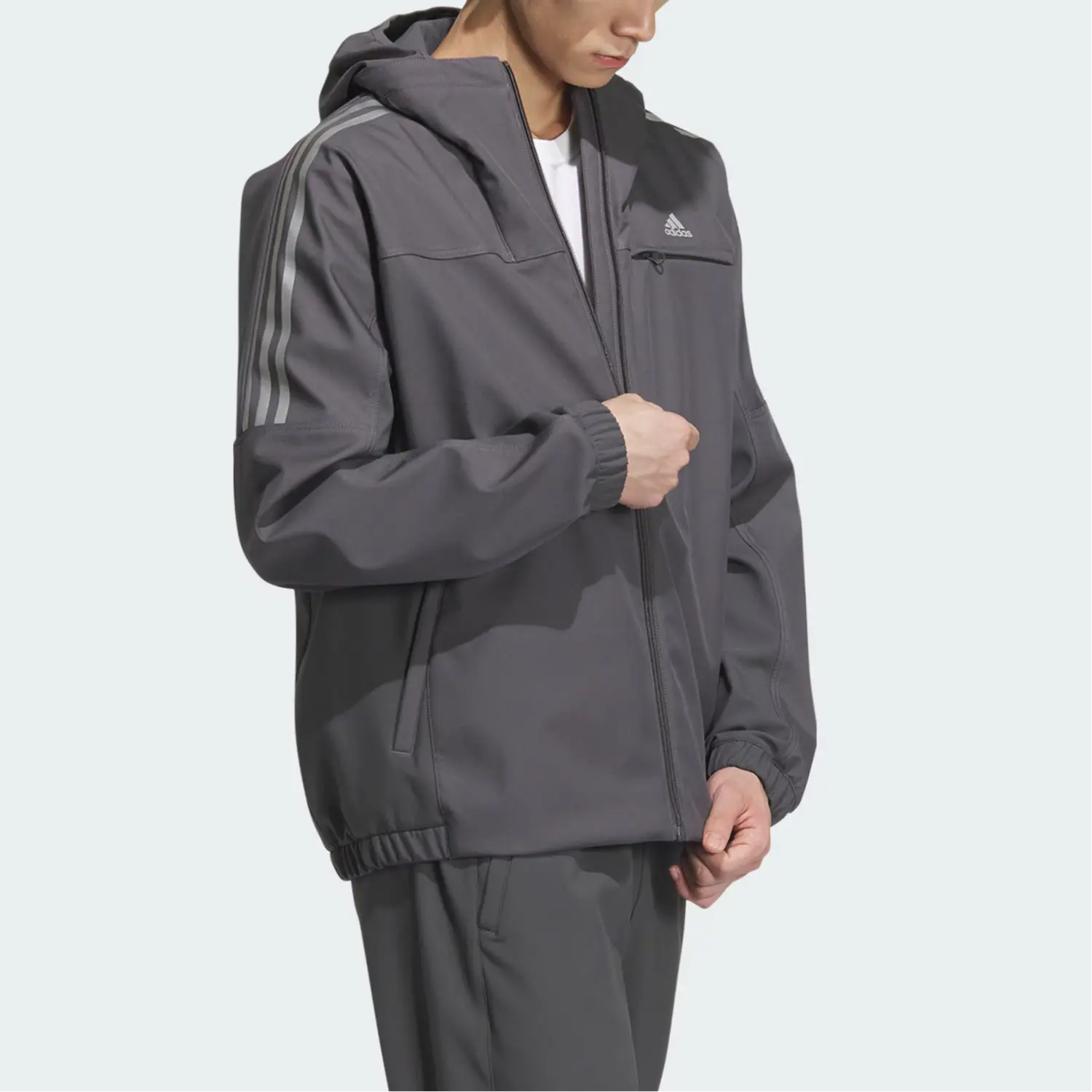 MUST HAVES Куртка мужская темно-серый Adidas — фото 3