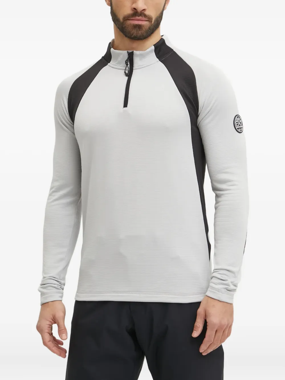 

Лыжный топ на молнии Ea7 Emporio Armani, серый