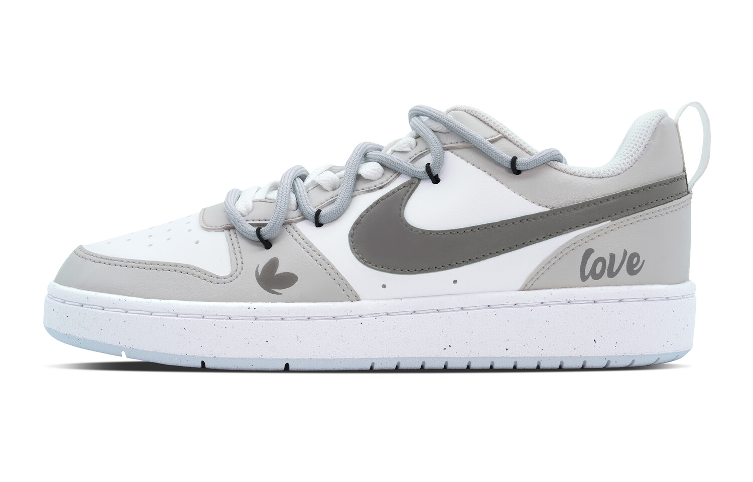 

Кроссовки Nike Court Borough Skateboarding Shoes Women's Low-top Grey/white, серый/белый