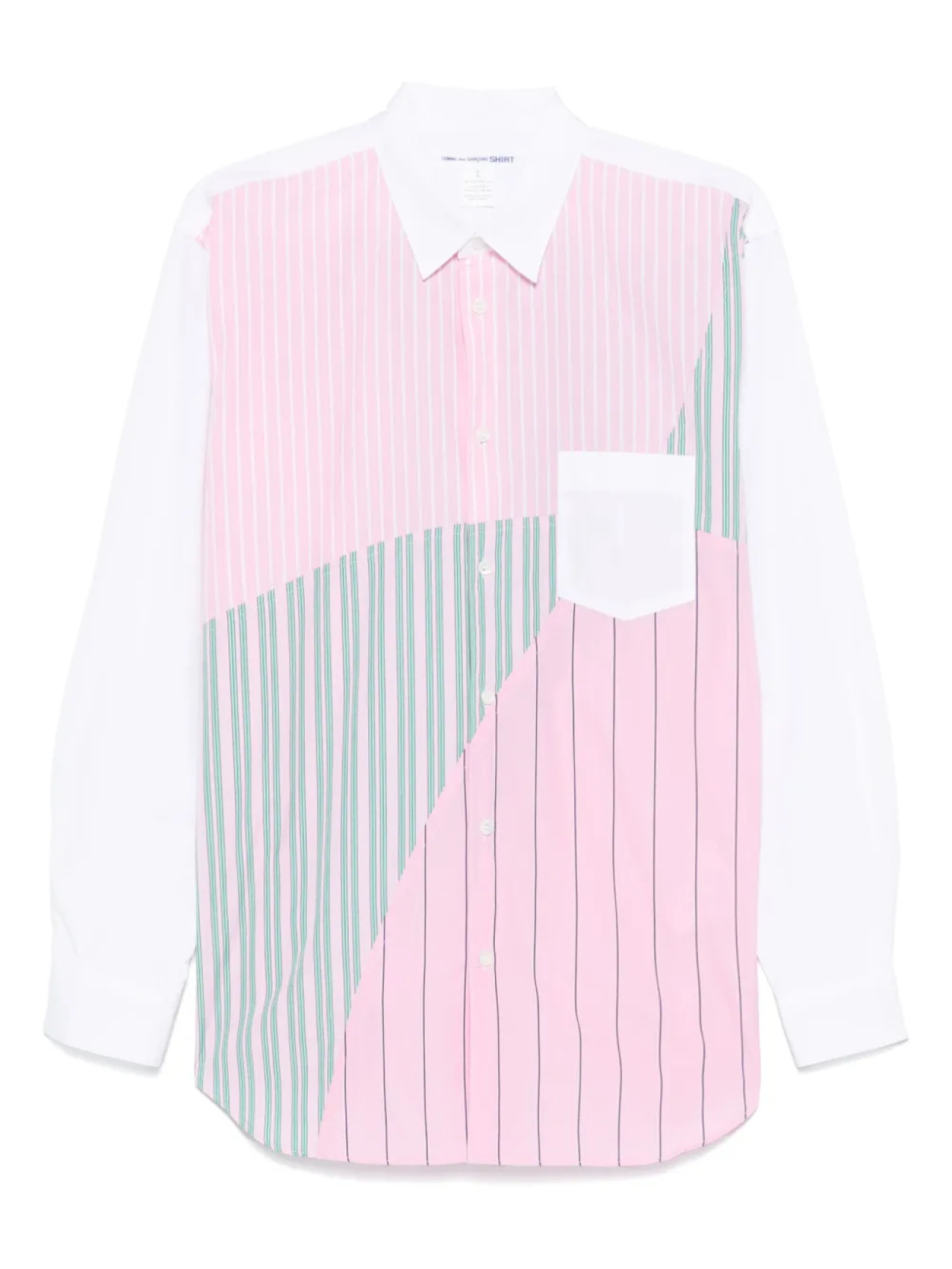 

Рубашка в стиле пэчворк Comme Des Garçons Shirt, розовый