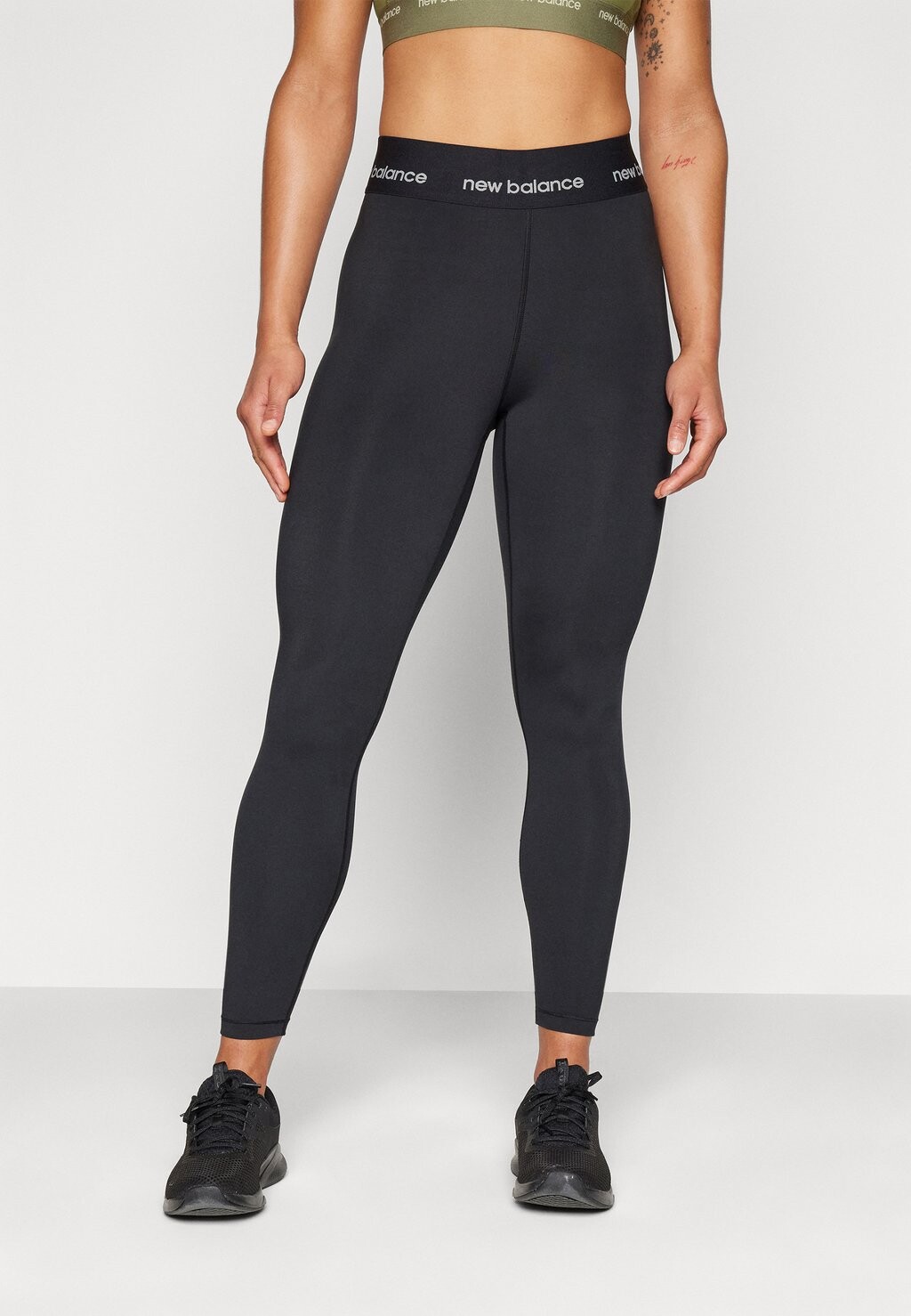 Леггинсы SLEEK HIGH RISE LEGGING New Balance, цвет black