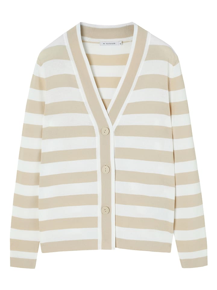 

TATUUM Кардиган «Малио» бежево-белого цвета