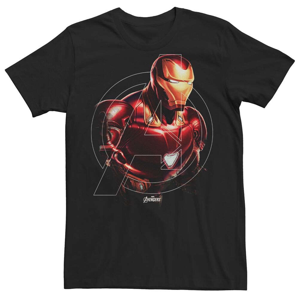 

Мужская футболка Avengers Iron Man Hero Licensed Character, черный