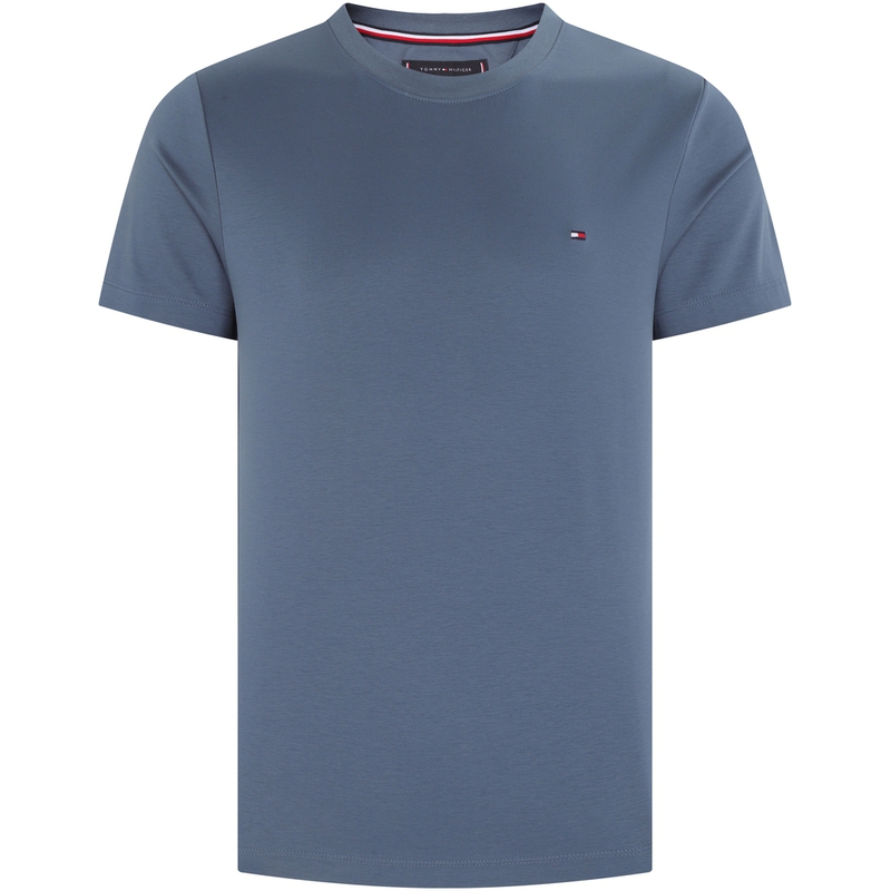 Футболка мужская Haze Blue Tommy Hilfiger, темно-синяя DA4 — фото 2