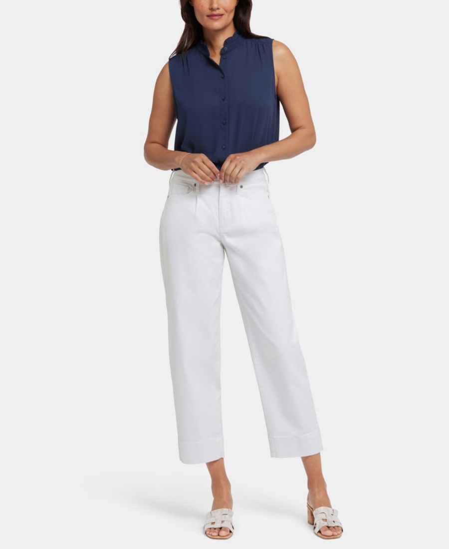 

Укороченные джинсы-баллоны для невысоких девушек NYDJ, Optic Whit