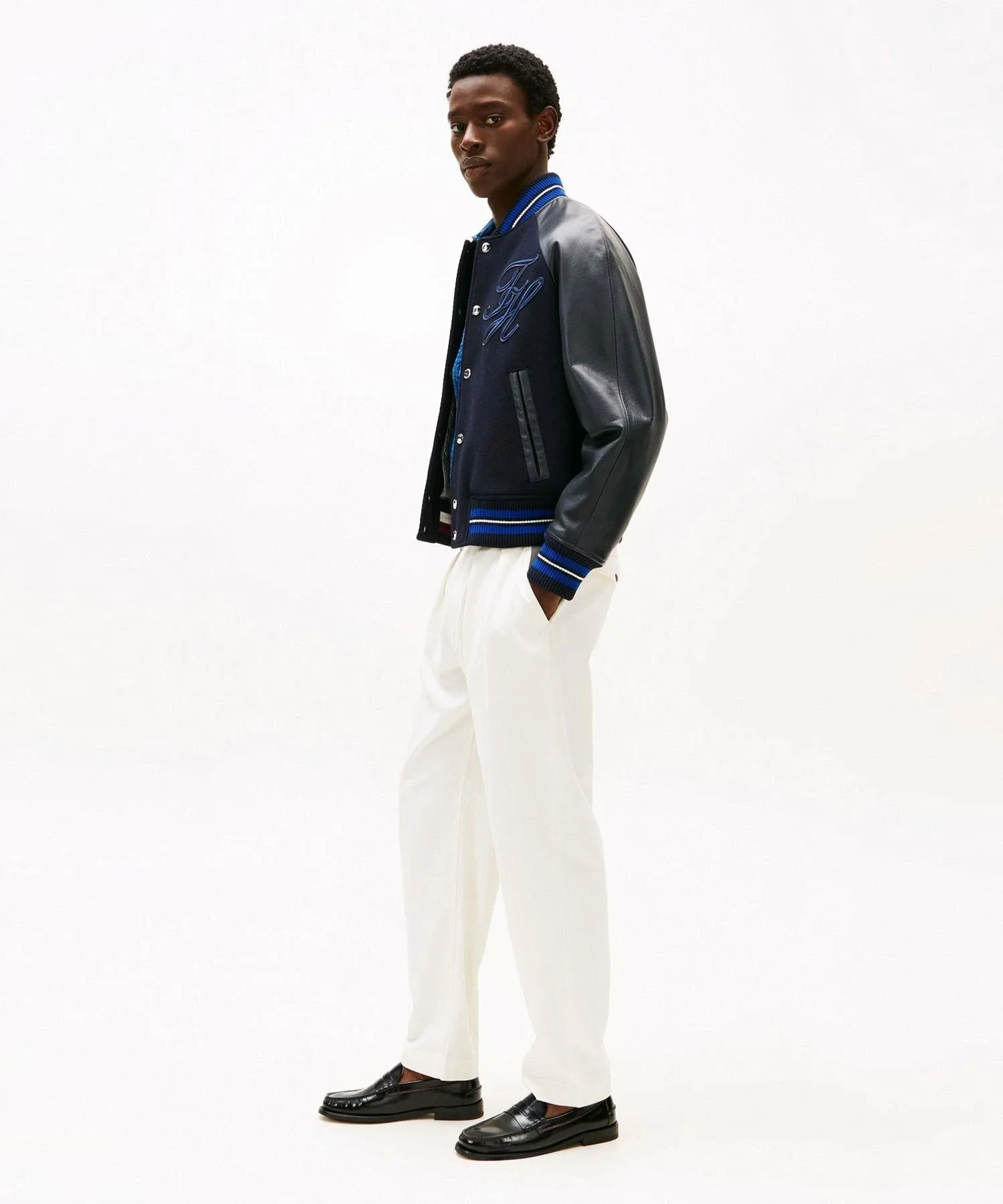 Классические плиссированные брюки из саржи Greenwich 2 TOMMY HILFIGER, White YA8 — фото 3