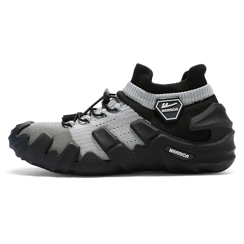 

Износостойкие дышащие низкие повседневные туфли для мужчин WARRIOR, Gray/Coffee/Orange