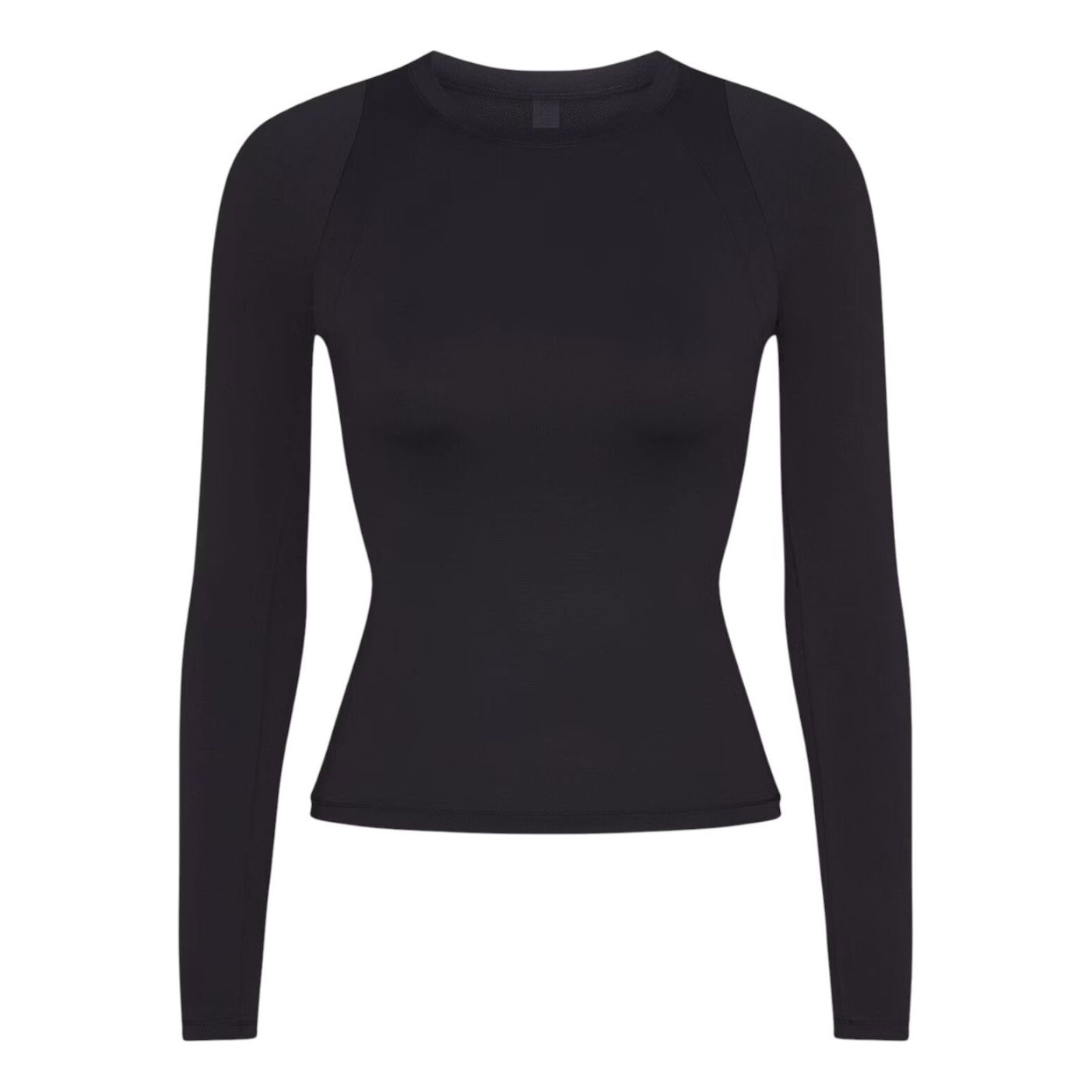 

(WMNS) Nike x SKIMS Воздушная футболка с длинными рукавами и круглым вырезом, цвет «Обсидиан»