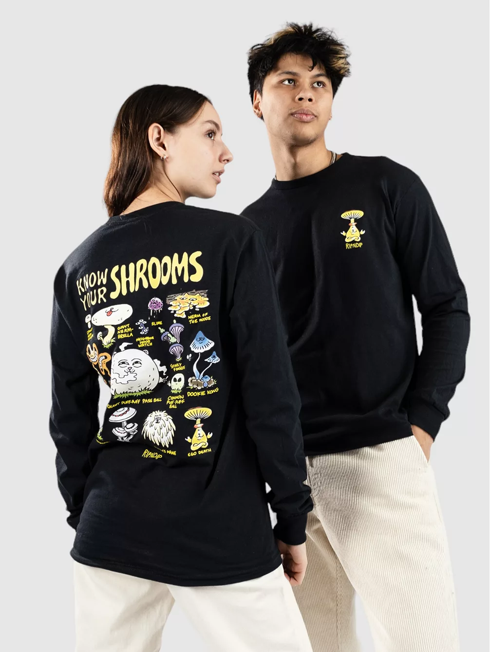 

Know Ur Shrooms с длинным рукавом Ripndip, черный