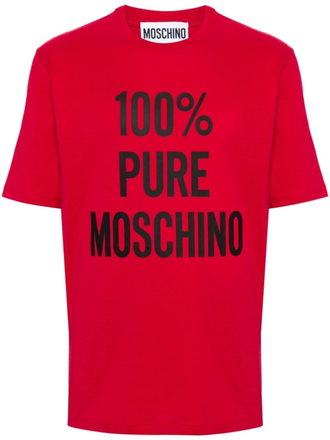 

Moschino футболка с логотипом, красный