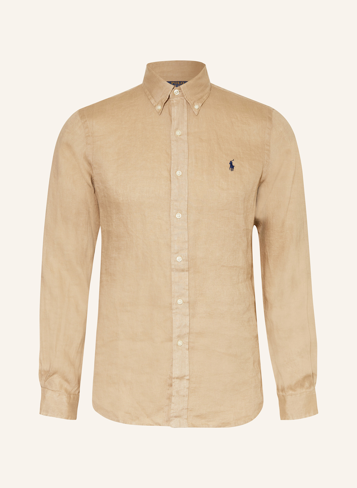 

Льняная рубашка, стандартный крой Polo Ralph Lauren, бежевый