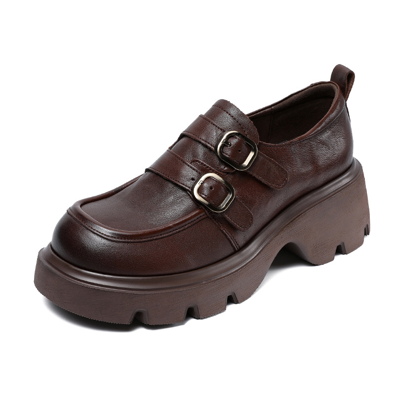 Devanro Женские лоферы черно-коричневые, цвет Dark Brown