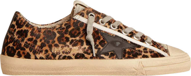 Кроссовки Golden Goose Wmns V-Star 'Leopard', коричневый