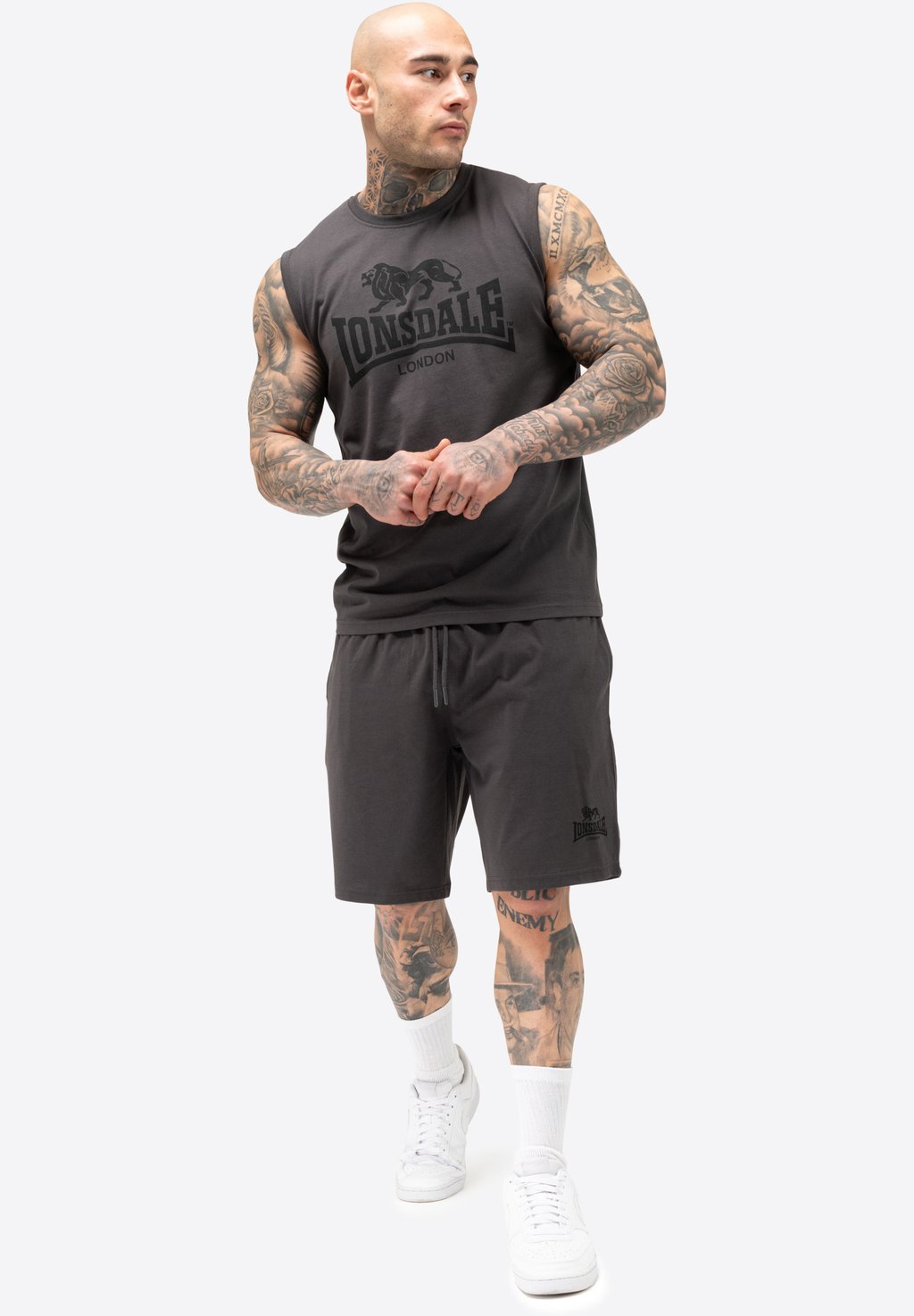 

Майка ÄRMELLOSES SET NORMALE PASSFORM ALLANTON - Tracksuit bottoms Lonsdale, серый
