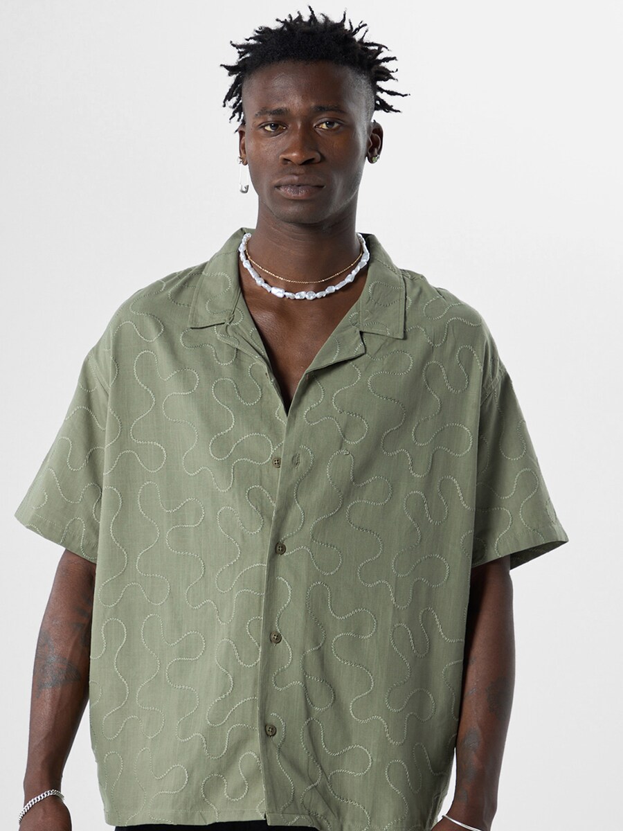 

Повседневная рубашка VAMOS CLO Comfort fit Button Up Shirt Amaranth, хаки