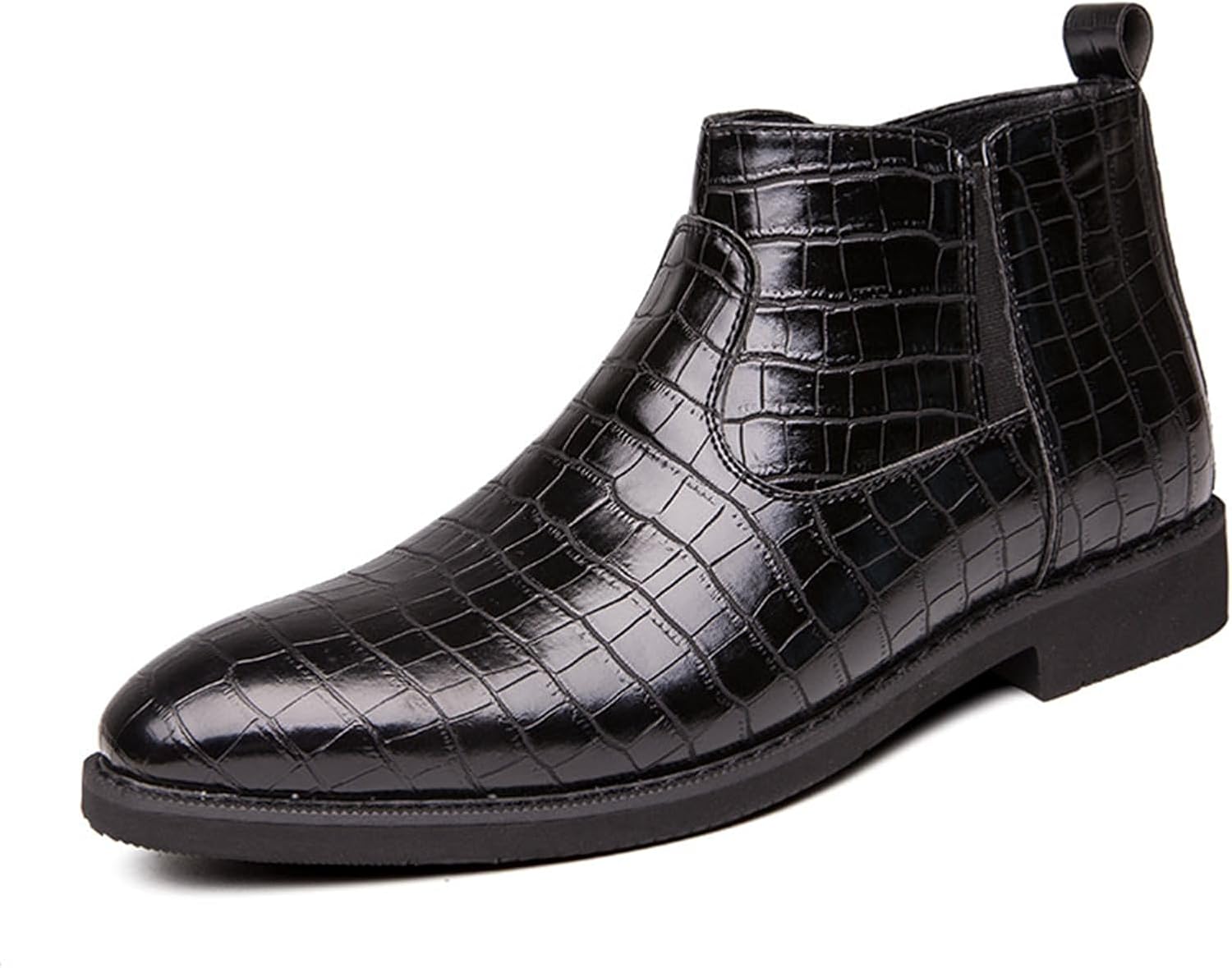 

Мужские ботинки Abborora Chelsea Легкие модные ботинки Чакка на щиколотку Классические эластичные туфли для мужчин, черный