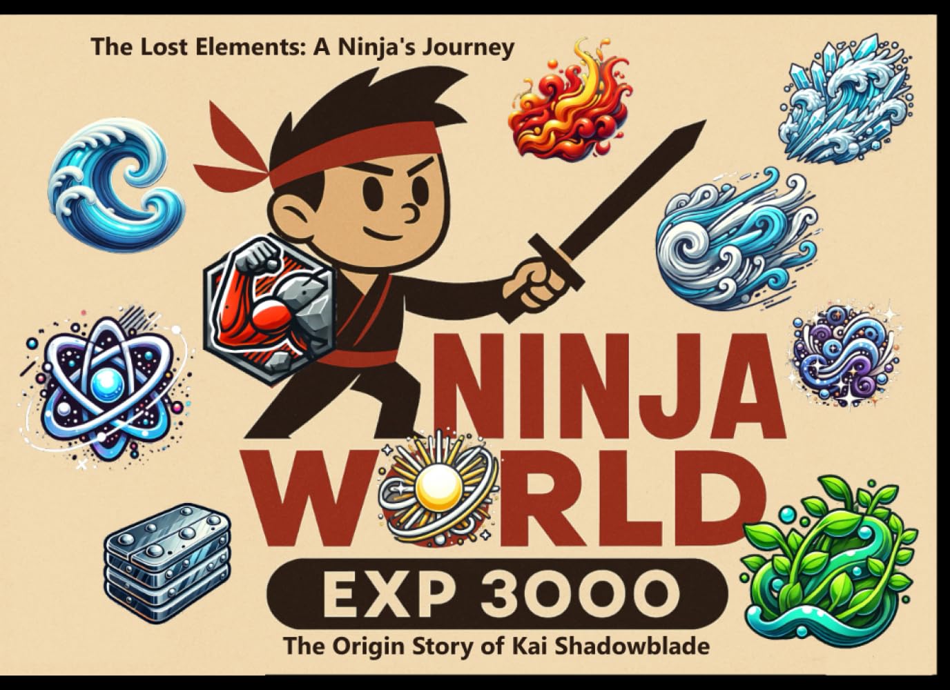 

The Lost Elements: A Ninja's Journey: The Origin Story of Kai Shadowblade (Ninja World EXP 3000) (Independently published)