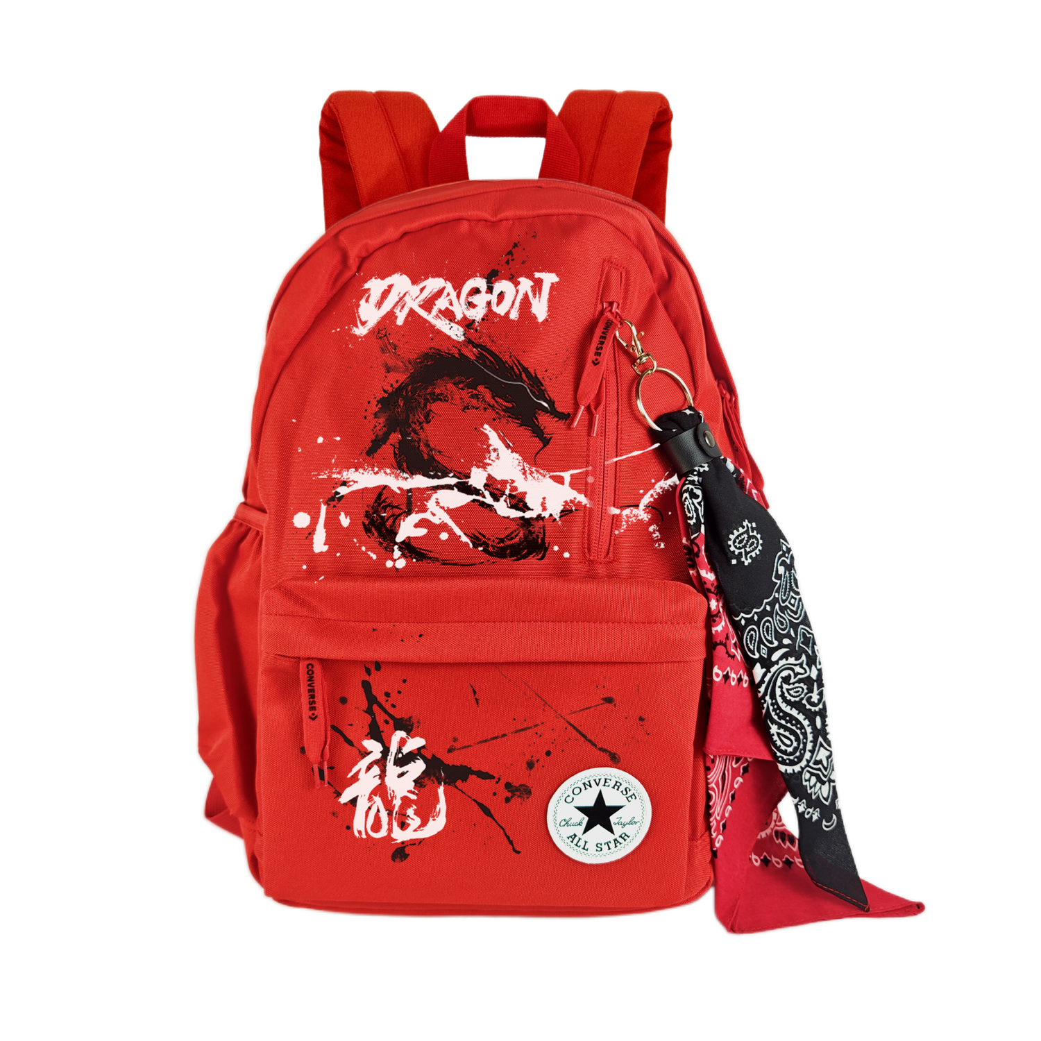 

Converse Полиэстеровый рюкзак средний унисекс разноцветный, Ink Splatter Proud Dragon