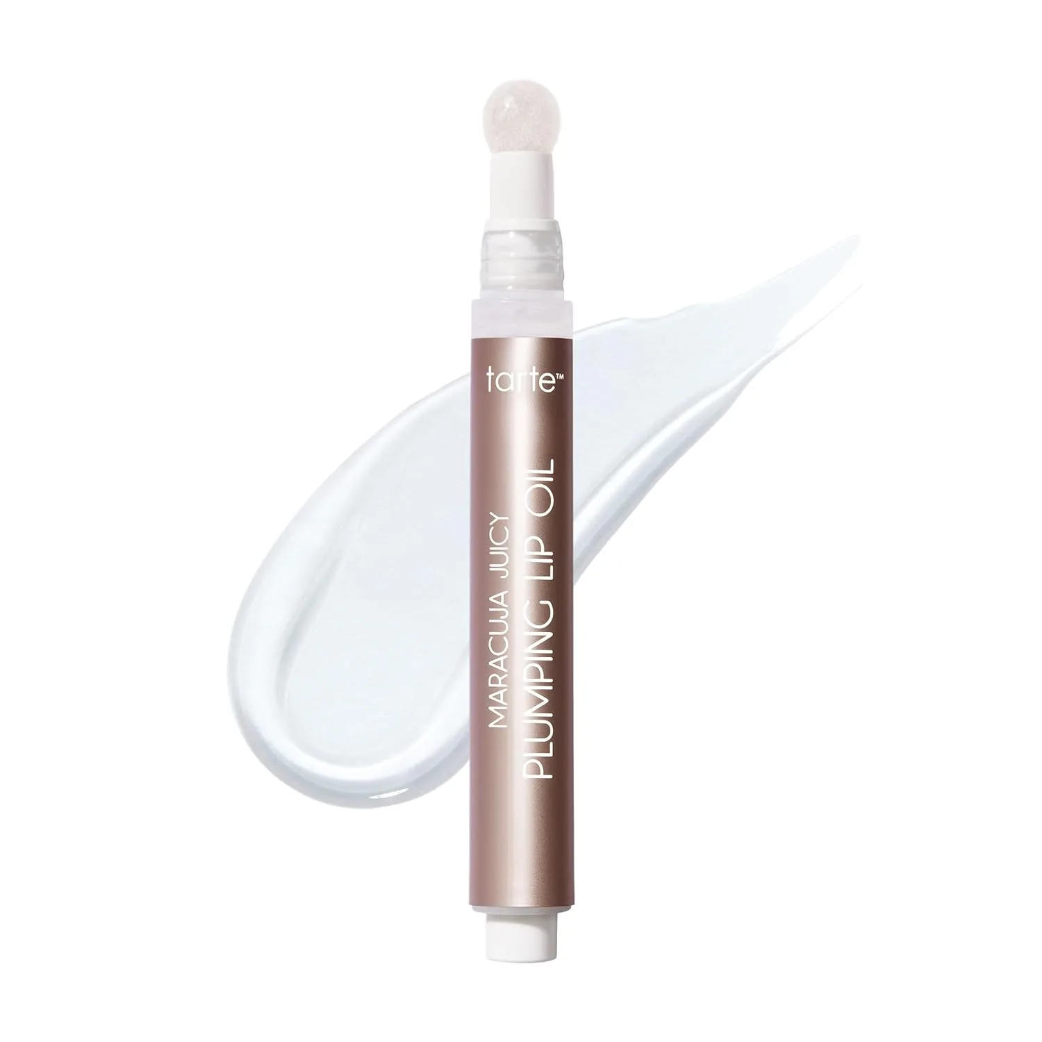 Tarte Maracuja Juicy Plumping Lip Oil - увлажняющий и объемный блеск-бальзам для губ с гиалуроновой кислотой и витамином E, Vegan & Cruelty Free, clear