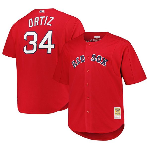 

Мужская бейсболка david ortiz red boston red sox big & tall cooperstown collection Mitchell & Ness