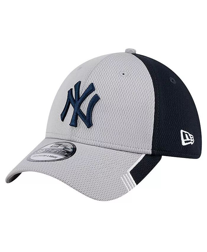 

Мужская серо-темно-синяя кепка New York Yankees с козырьком 39THIRTY Flex New Era, мультиколор