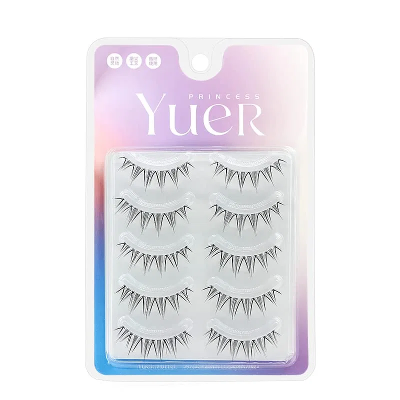 Набор накладных ресниц «Natural Look False Eyelashes Daily Use Cross 8-11mm» от GM24 Lasgoos