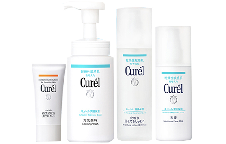 

Набор для ухода за кожей KERUN: очищающая вода, лосьон, солнцезащитный гель, увлажняющий и питательный крем 150мл+150мл+120мл+50г Curél