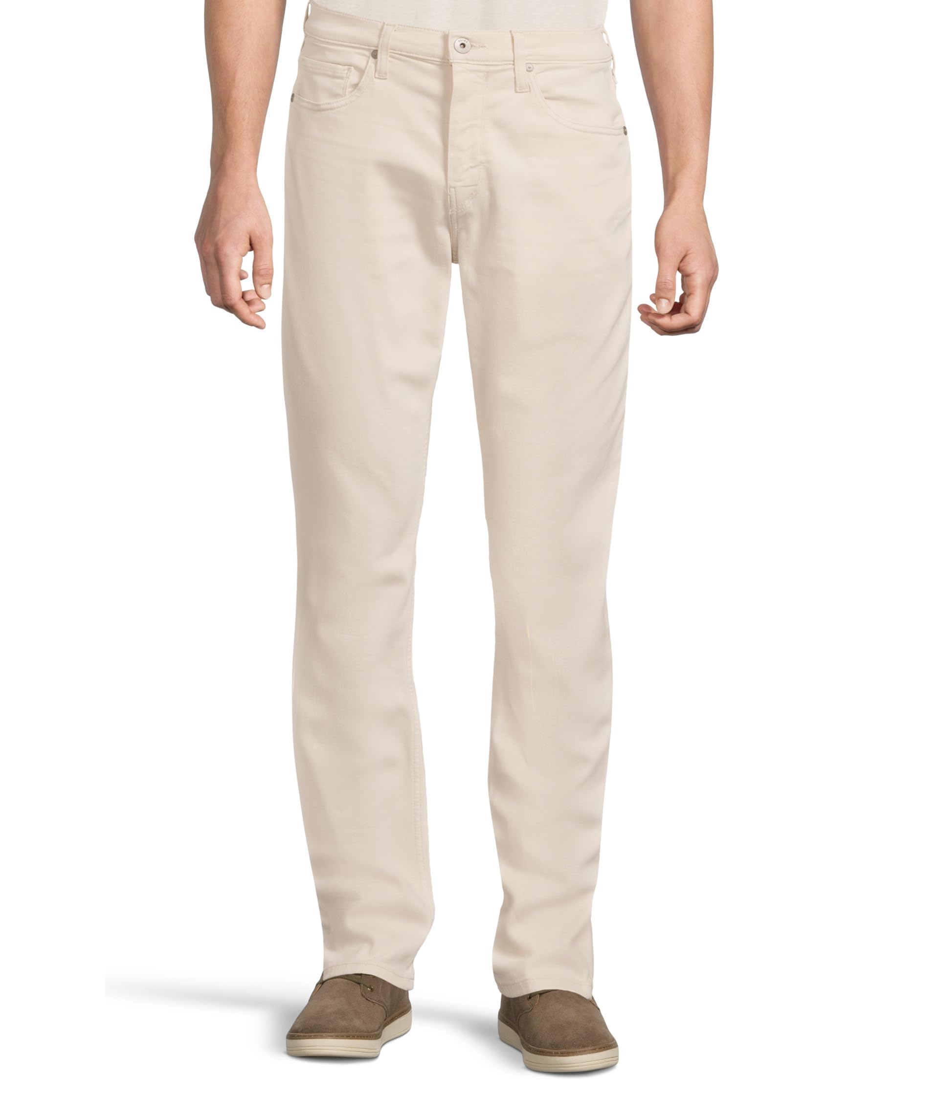 

Брюки Paige Federal Transcend Slim Straight Fit Pants, цвет Sea Shell