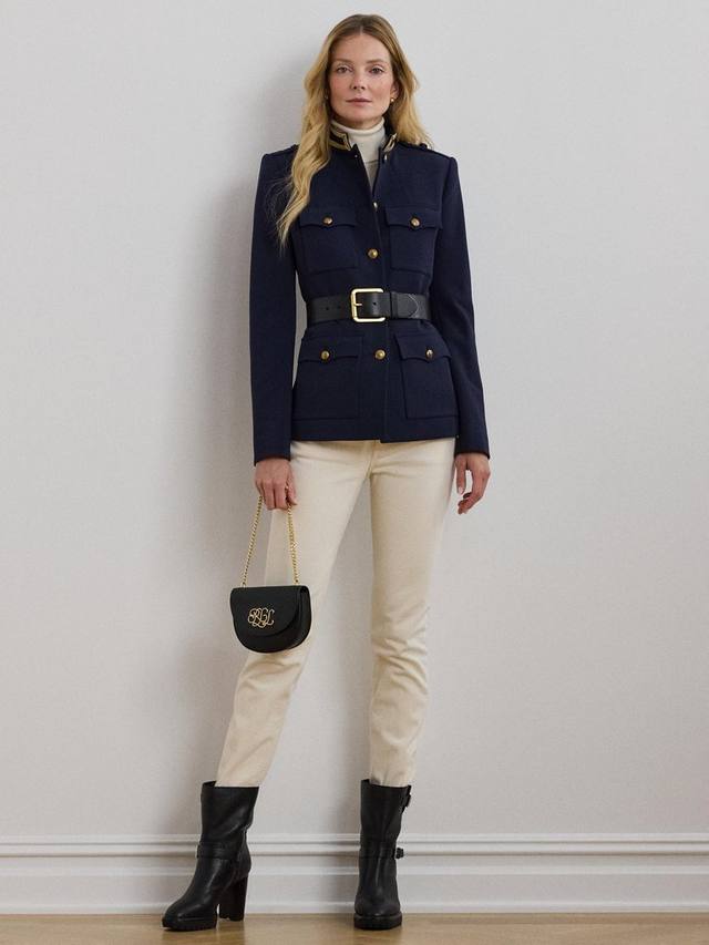 

Прямые джинсы с высокой посадкой по щиколотку Ralph Lauren, кремовый