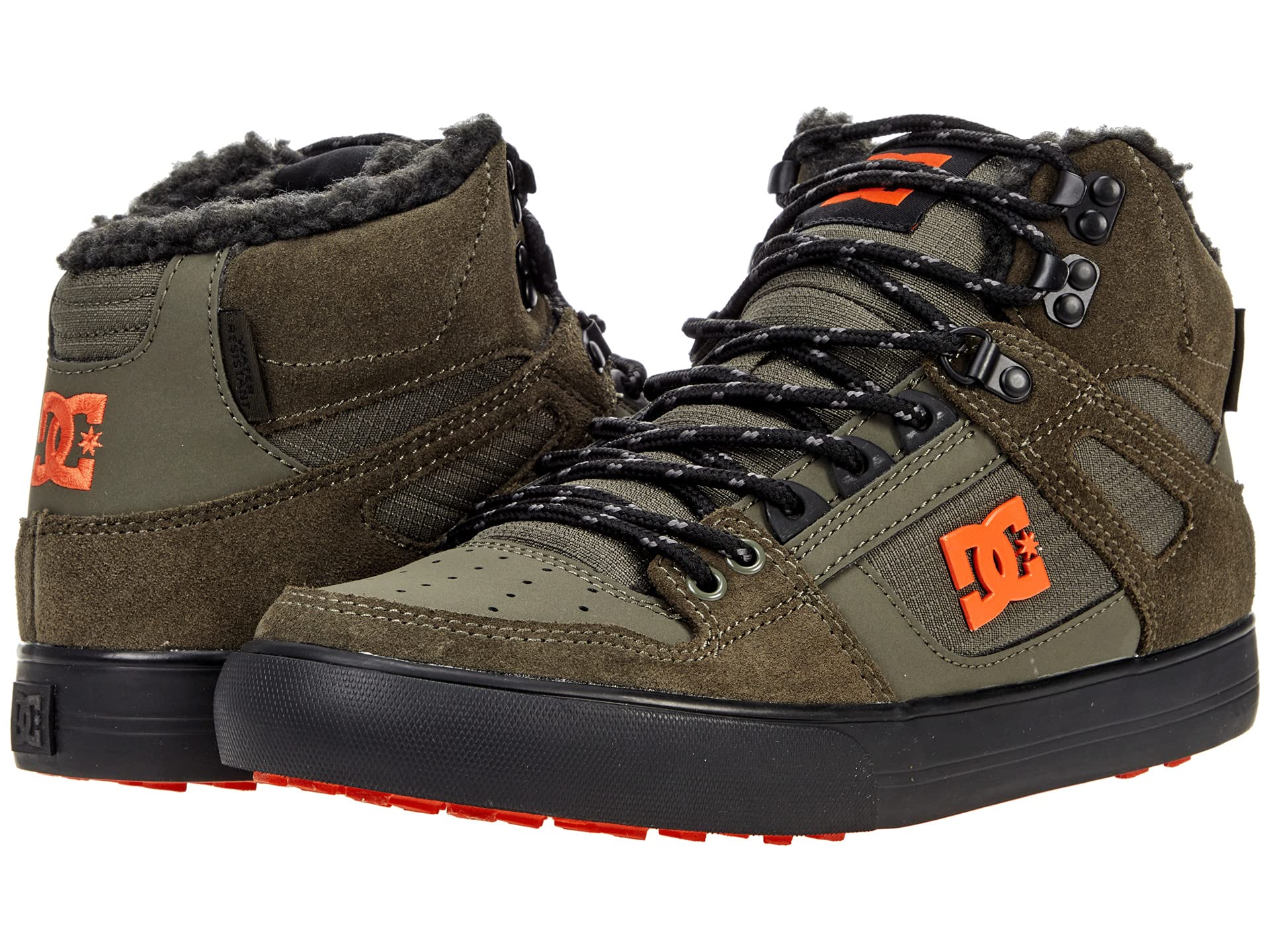 

Кроссовки DC Pure High-Top Wc Wnt, Dusty Olive/Orange