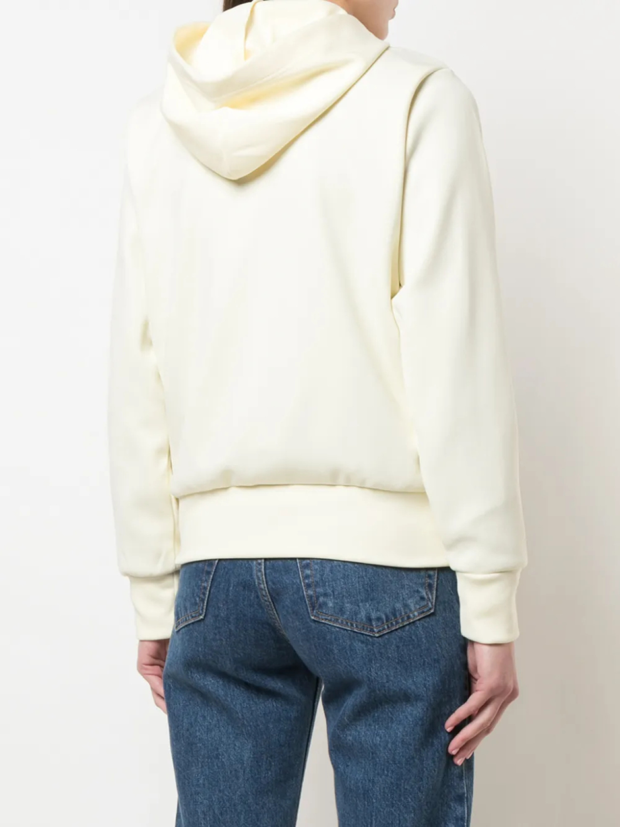 Comme Des Garçons Play худи на молнии с нашивкой, белый — фото 4