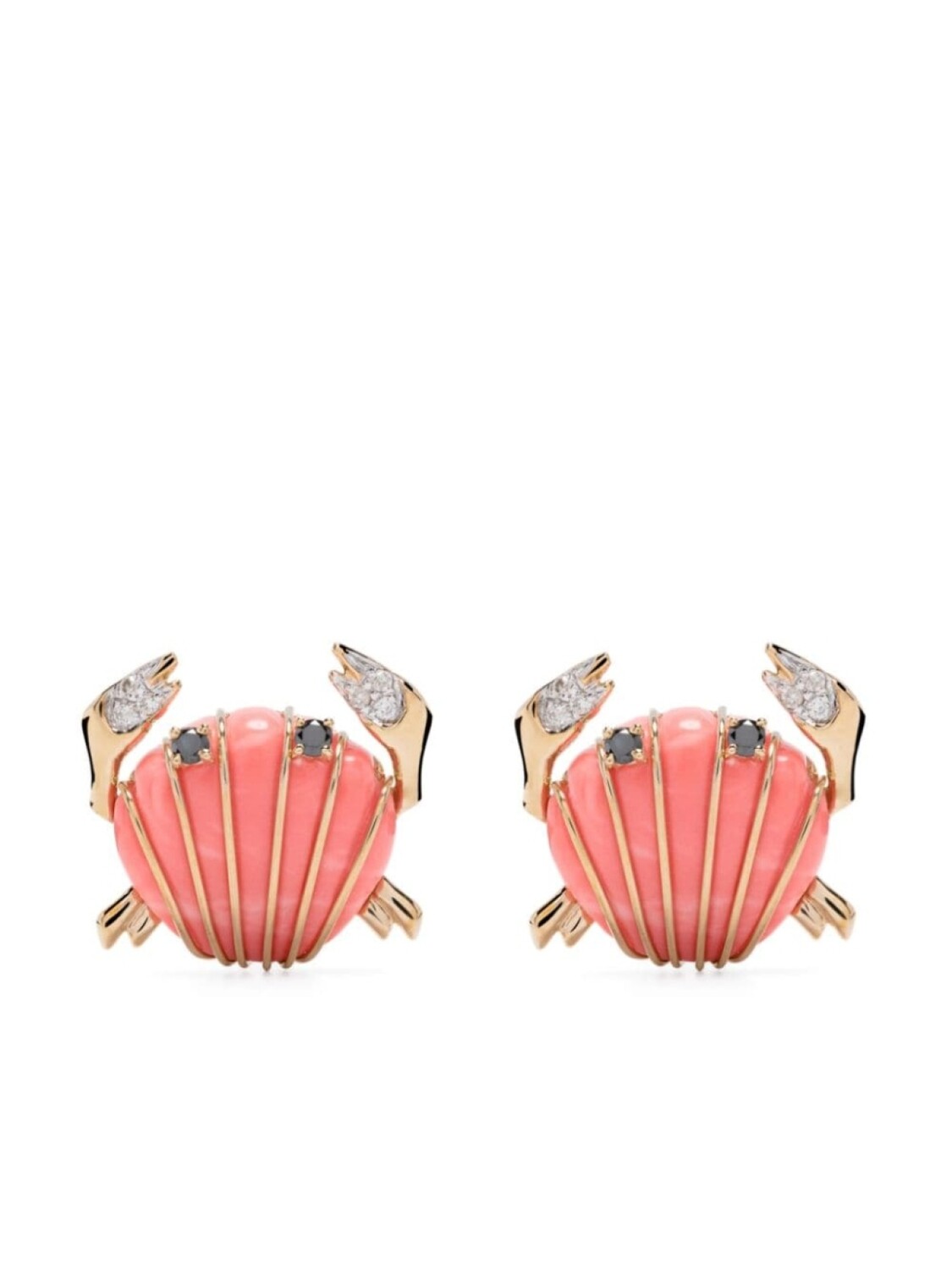 

Золотые серьги Crab с камнями Yvonne Léon, золотой