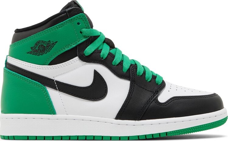 

Кроссовки Air Jordan 1 Retro High OG GS 'Lucky Green', зеленый