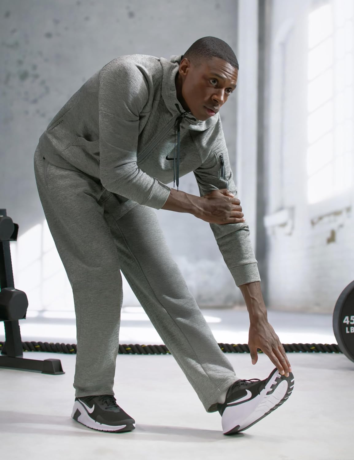 Мужские тренировочные кроссовки Nike Flex, белый/черный — фото 3