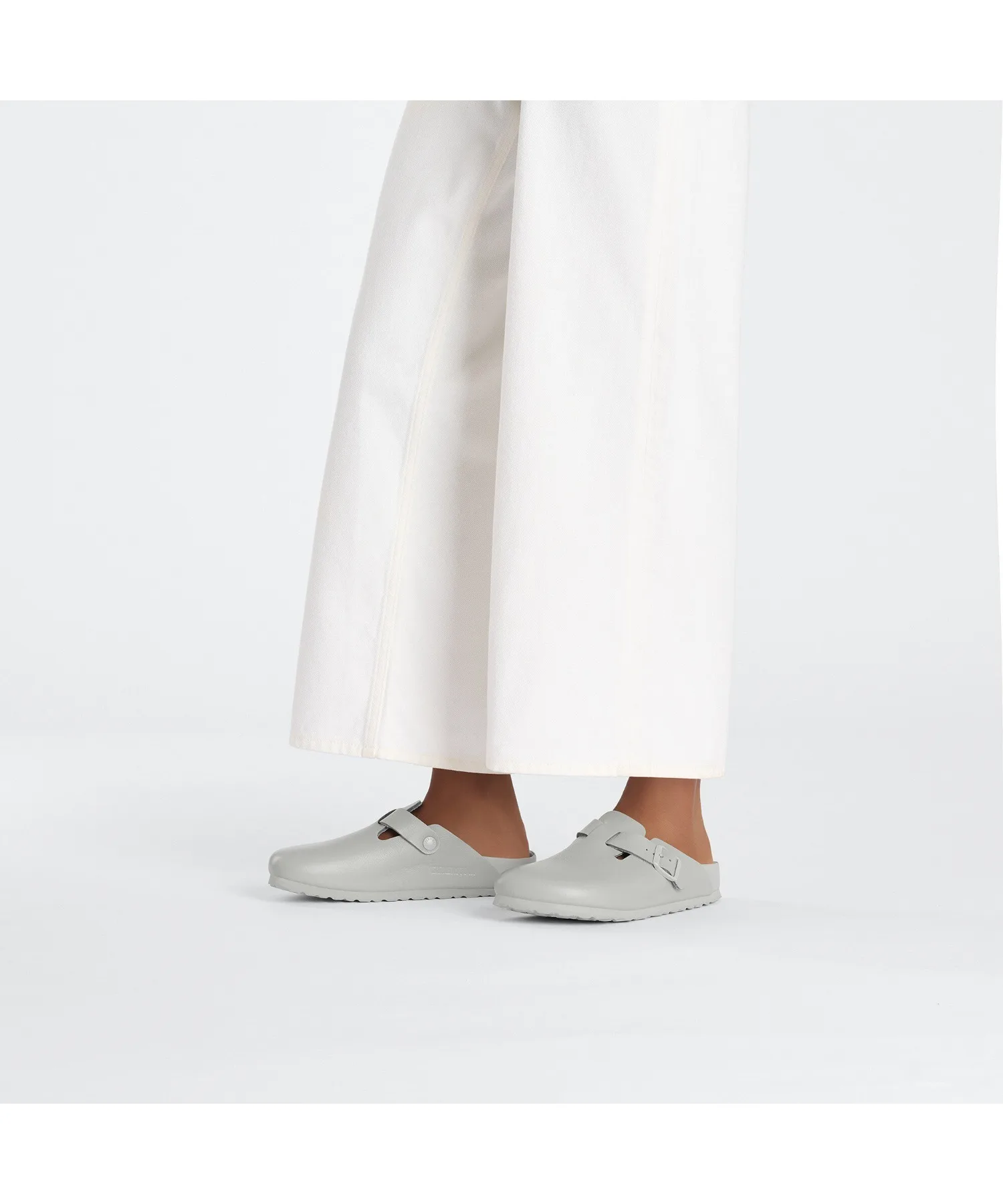 Унисекс сандалии BIRKENSTOCK Boston из гладкой кожи — фото 2
