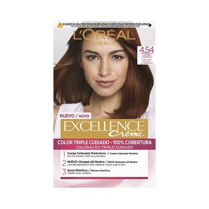 

Краска для волос L'Oreal Excellence Crema N454 Коричневая 0,28 кг L'Oréal