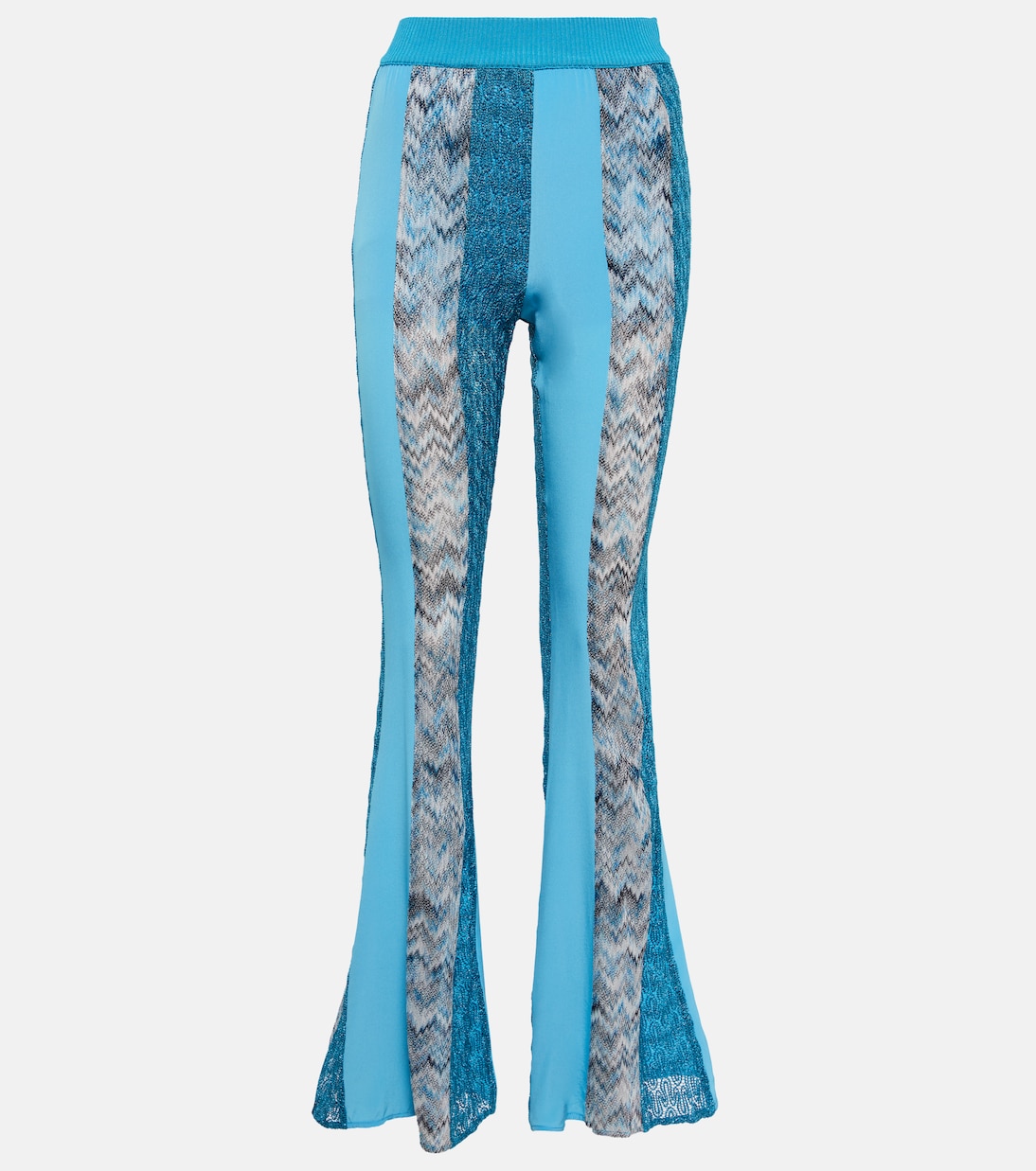 

Брюки в стиле пэчворк с узором зигзаг Missoni, Patch Blu