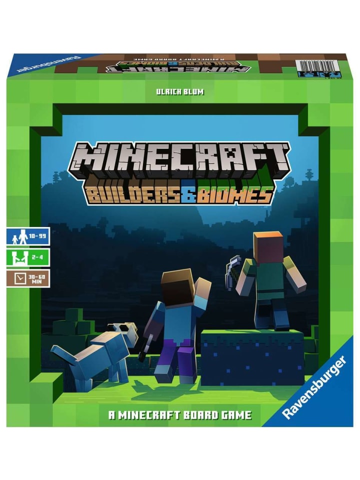 

Настольная игра Minecraft: Builders & Biomes от Ravensburger в красочном исполнении