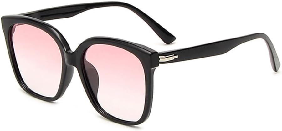 

Ретро-солнцезащитные очки для мужчин, простые большие оправы, солнцезащитные очки для женщин с защитой от УФ-излучения, модные очки для вождения и путешествий MTZJH, C02 Black Pink